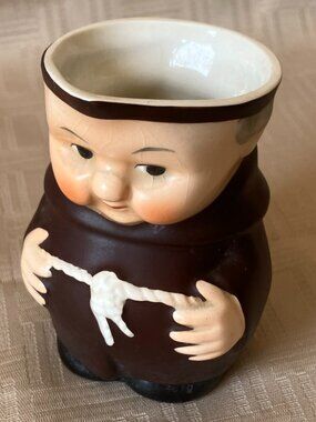 Vtg Goebel West Germany Monk Creamer Ceramic Figural Friar Pitcher S151/0